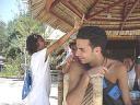 bambina a Gili Meno, con Umberto