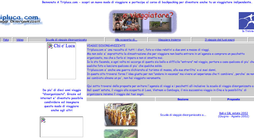 Tripluca.com nel 2002